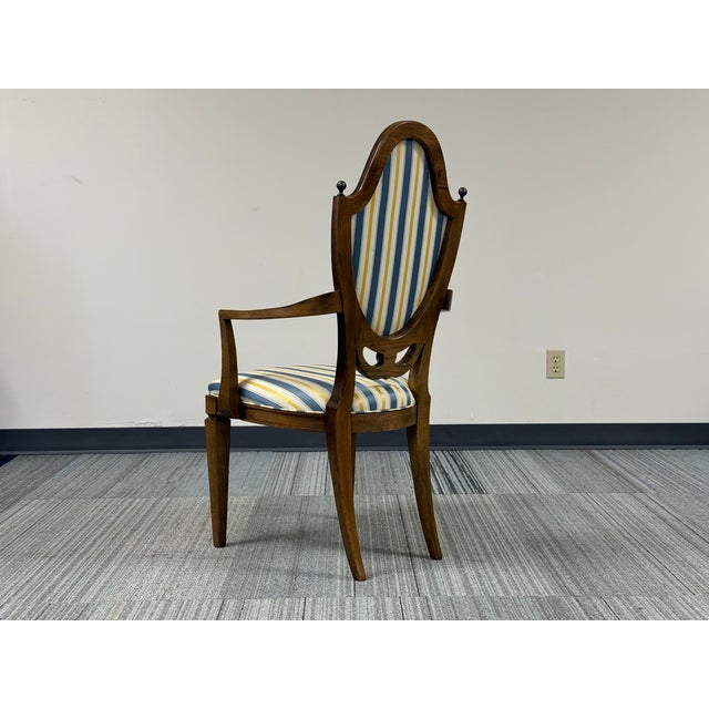 Traditional Romweber Louis XVI Neoclassical Revival Dining Chair ~ Set of 4 For Sale - Image 3 of 8