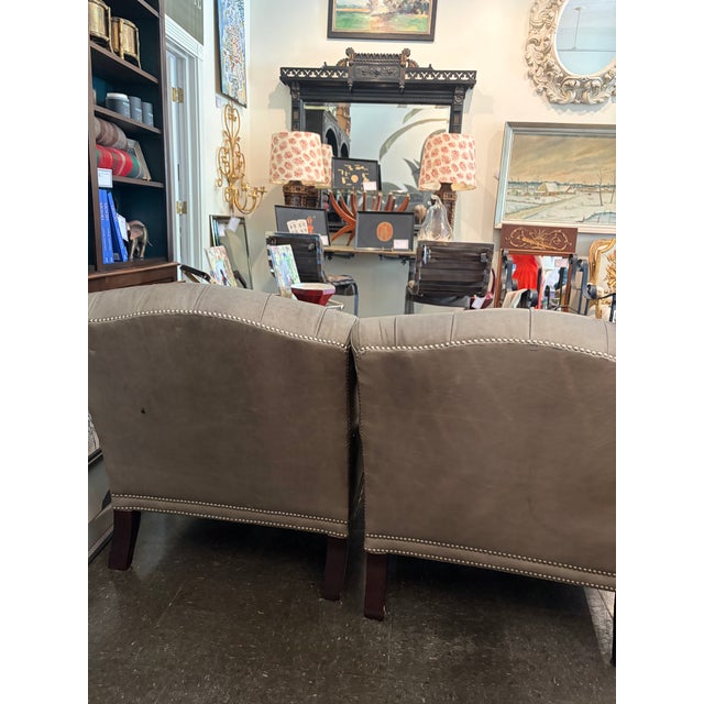 Traditional Ralph Lauren Set of 2 Club Chairs For Sale - Image 3 of 6