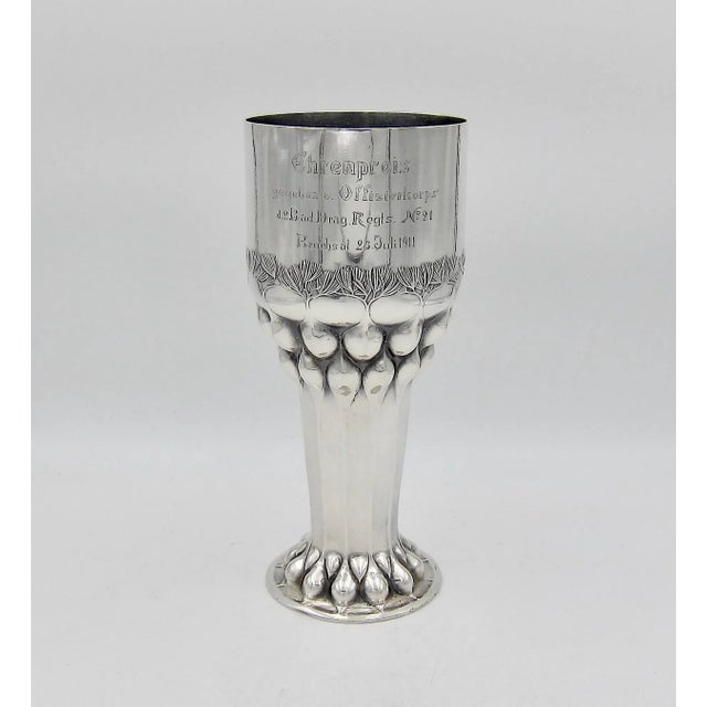 Orivit Art Nouveau Silver Trophy Vase From Germany For Sale - Image 13 of 13