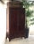 Wood Antique Chinese Chinoiserie Red Lacquer Armoire Cabinet For Sale - Image 7 of 13