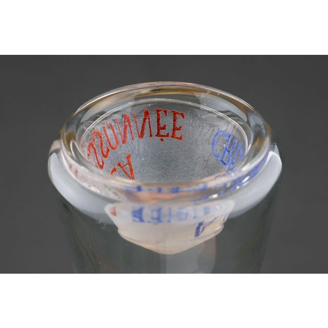 French Absinthe Glass Carafe from La Cressonnée For Sale - Image 6 of 11