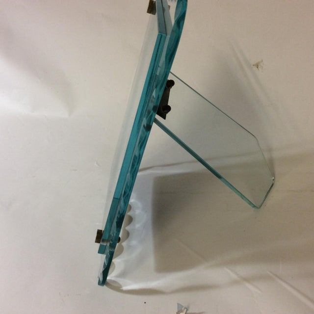 Fontana Arte Crystal Glass Portrait Frame with Double Position from Fontana Arte, 1940s For Sale - Image 4 of 6