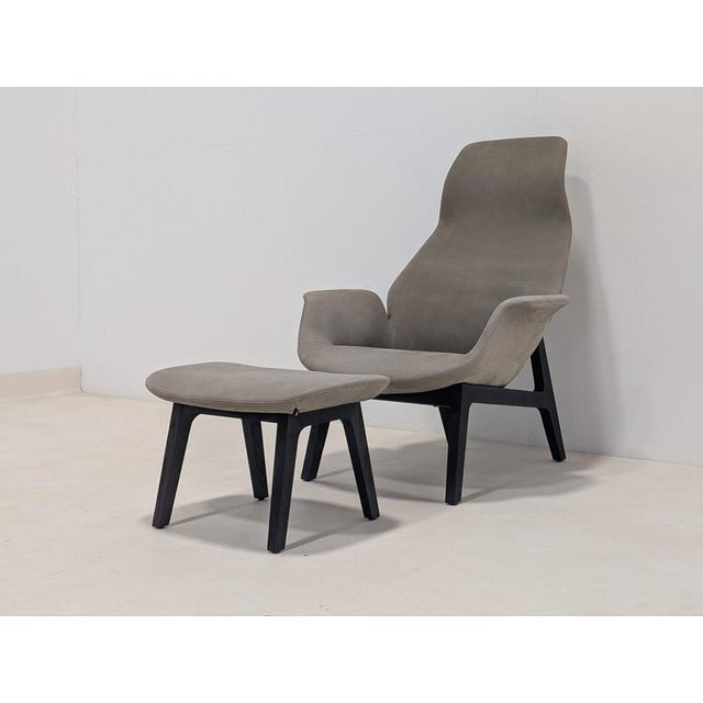 Set of Ventura Chair and Ottoman from Poliform For Sale - Image 5 of 13
