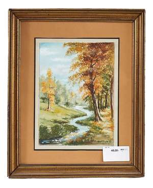 Corticelli R., Untitled, Watercolor, Framed