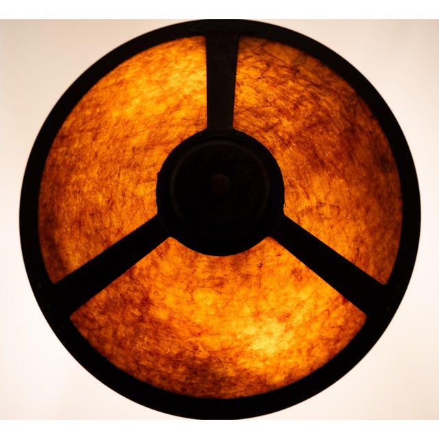 20th Century Arts & Crafts Copper & Mica Table Lamp in the style of Dirk van Erp For Sale - Image 6 of 14