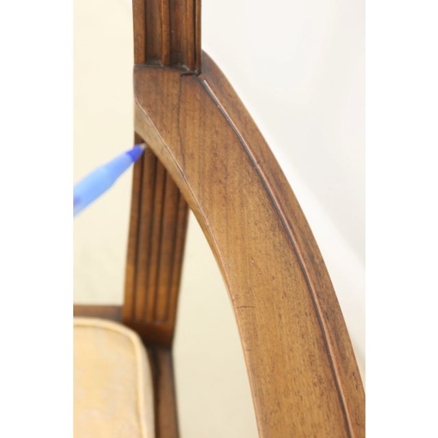 19th Century Antique Chippendale Triple Back Walnut Settee Bench For Sale - Image 5 of 13