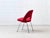 Mid-Century Modern Vintage Executive Chair with Red Fabric Upholstery by Eero Saarinen for Knoll International, 1960s For Sale - Image 3 of 16