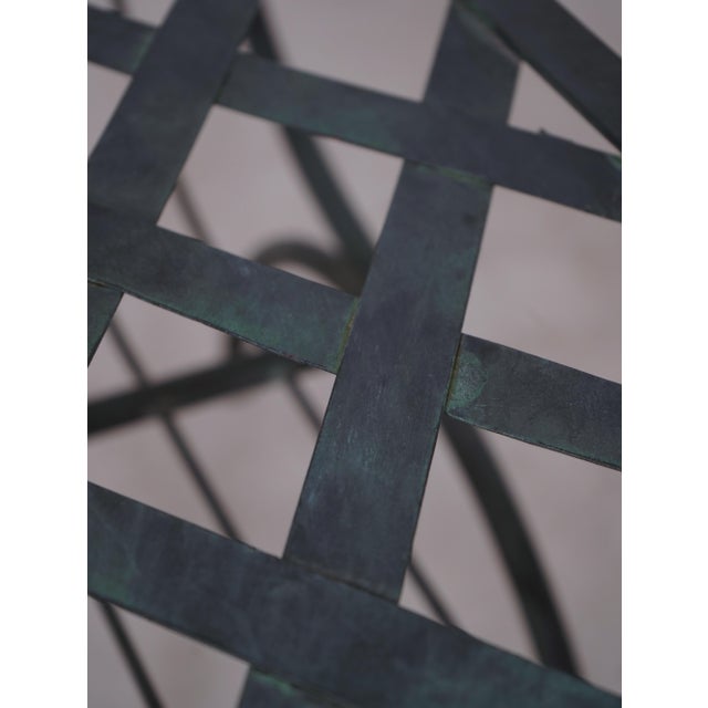 Vintage 1950s Salterini Design Iron Window Bench For Sale - Image 9 of 13