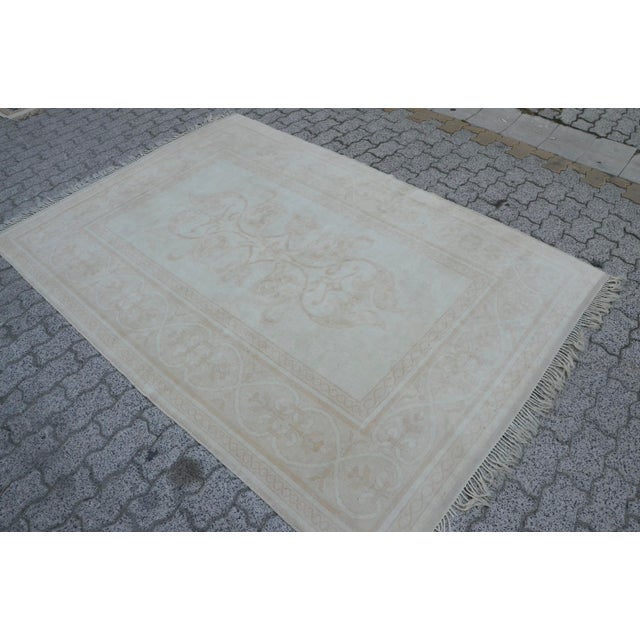 Textile 5x8 Turkish Anatolian Wool Rug For Sale - Image 7 of 11