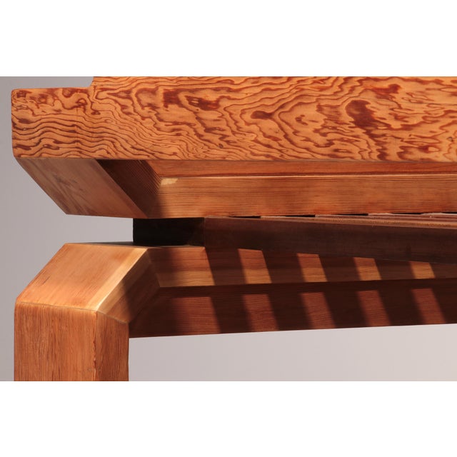 Tan Mid-Century Italian Pine Dining Table, 1960s For Sale - Image 8 of 13