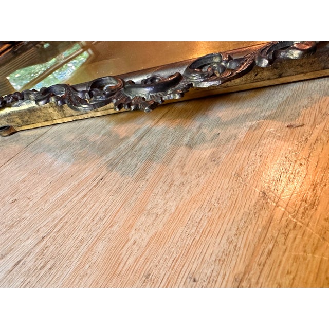 Early 20th Century Metal Curved Glass Picture Frame For Sale - Image 6 of 10