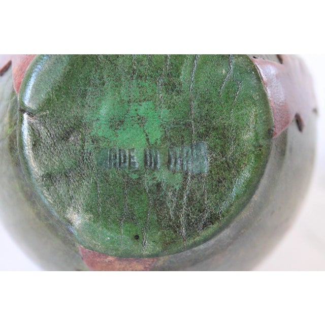 Vintage Italian Leather Decanter For Sale - Image 11 of 11