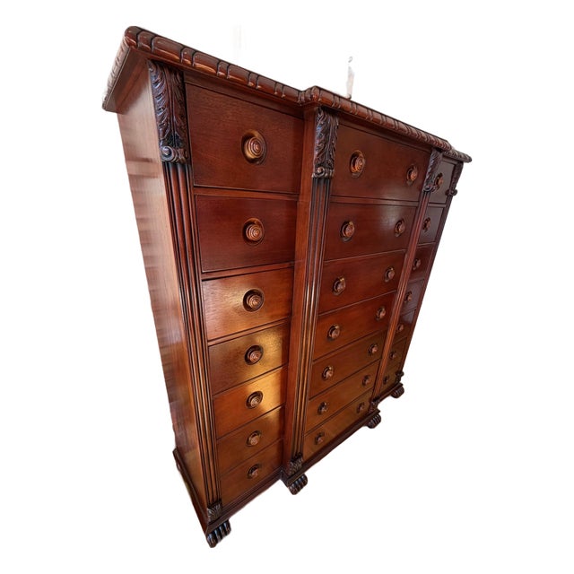 Ralph Lauren Monumental Mahogany Estate Chest of Drawers, Dresser For Sale