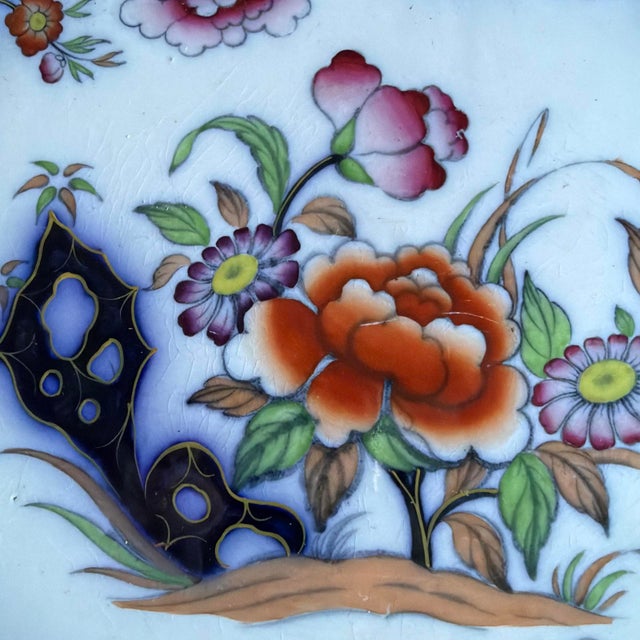 Antique English Ironstone Imari Platter, “Smyrna” Pattern, Hand-Painted For Sale - Image 6 of 17