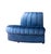 Matthew Izzo Home Estelle Navy Velvet Outside Corner Banquette Sofa For Sale - Image 4 of 6