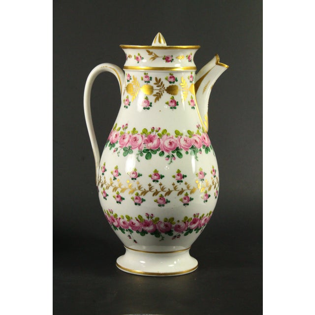 Ceramic Circa 1810-15 First Empire Old Paris Porcelain Coffee / Tea Pot & Sugar Bowl - 2pcs For Sale - Image 7 of 18