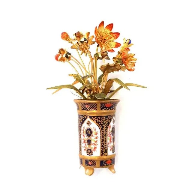 1970s 1970s Jane Hutcheson Gorham Enamel Floral Pot For Sale - Image 5 of 6