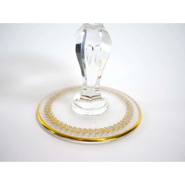 Metal Tall Saint Louis Crystal Tableware Service / Eight People For Sale - Image 7 of 13