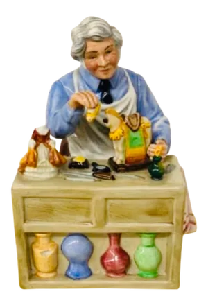 1980s “The China Repairer” Royal Doulton Retired Figurine