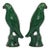 Pair of Antique Green Glazed Sancai Chinese Parrots For Sale