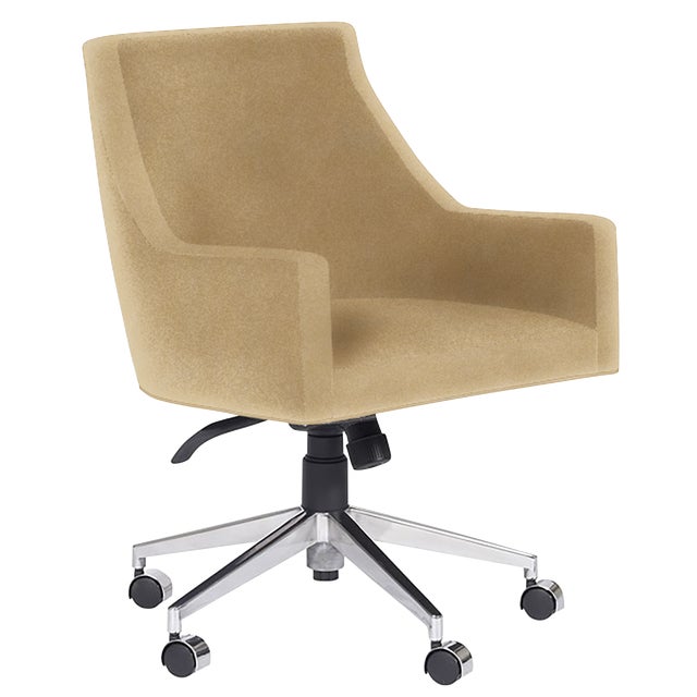 Casa Cosima Living Boseman Desk Chair in Gramercy Dijon Leather For Sale - Image 4 of 4