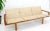 Mid-Century Modern Leather and Teak Midcentury Danish Modern Floating Sofa For Sale - Image 3 of 11