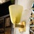 Brass Modernist Hand-Blown Smoked Peridot Hive Form Murano Glass & Brass Sconces For Sale - Image 8 of 12