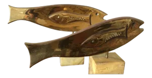 Brass Fish Sculptures by Curtis Jere - A Pair