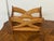 Oak Wood Sculptural Magazine Rack For Sale - Image 11 of 12
