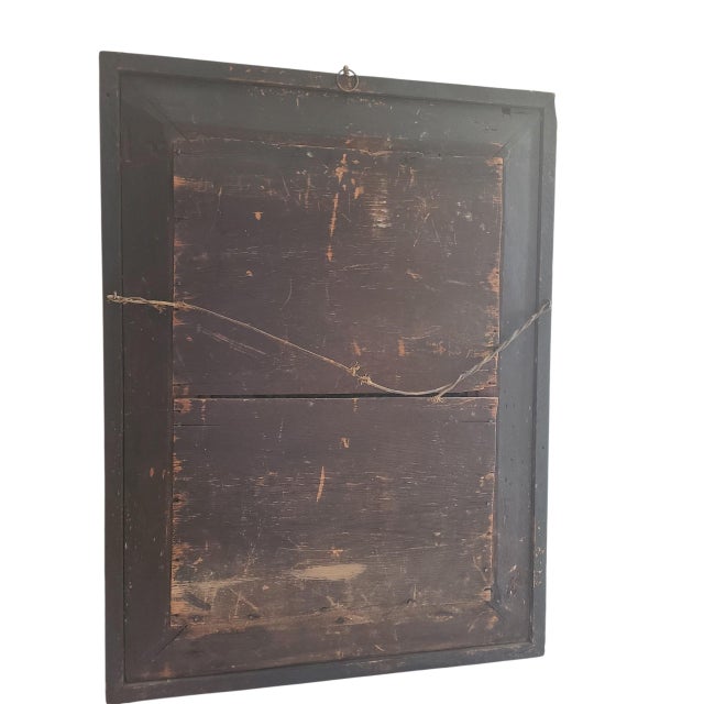 Mid 19th Century 19th Century American Empire Flame Mahogany Ogee Wall Mirror For Sale - Image 5 of 9