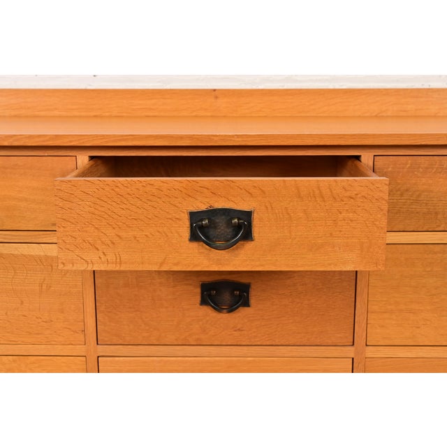 Stickley Harvey Ellis Collection Mission Oak Arts & Crafts Nine-Drawer Triple Dresser For Sale - Image 9 of 15