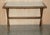 Absolutely stunning English Oak and Italian Carrara Marble Cotswold style small four person dining table with X-framed...
