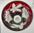 Val Saint-Lambert Antique Ruby Red and Green Crystal Cut to Clear Wine Goblets Style of Val Saint Lambert- a Pair For Sale - Image 4 of 4