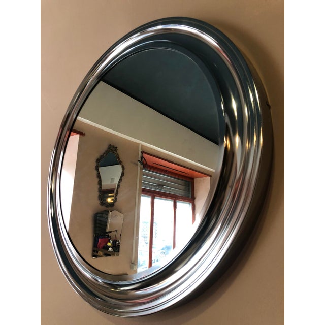 Vintage Mirror in Aluminum from Artemide For Sale - Image 6 of 11