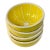 1960s Set of 4 Vintage Mid-Century Modern Japanese Yellow Ceramic Citrus Bowls (4.5"d) For Sale