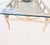 Ficks Reed 1970's Vintage Ficks Reed Rattan Circular Off White Small Glass Top Coffee Table For Sale - Image 4 of 8