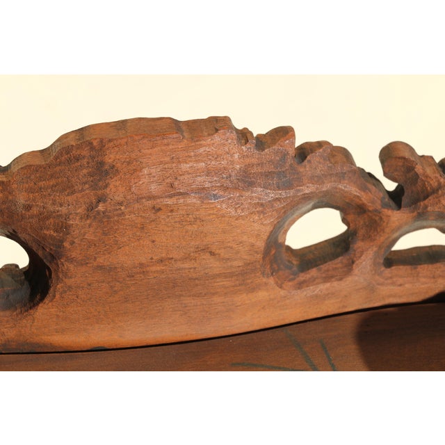 Pair of Louis XV Style Marquetry Side Tables/End Tables | French Rococo Revival Carved Wood For Sale - Image 18 of 18