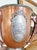 1900 - 1909 Antique Copper Poultry Trophy With Deer Antler Handles For Sale - Image 5 of 10