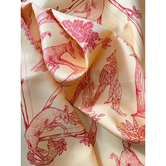 Hermès Alphabet III 1990 Silk Scarf Designed by Anne Faivre For Sale - Image 12 of 12