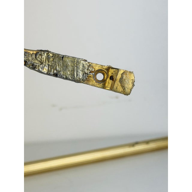 Hollywood Regency French Gold Tone Swan Bathroom Set, Bathroom Towel Ring, Towel Rail, and Wall Hook, 1970s, Set of 3 For Sale - Image 9 of 18