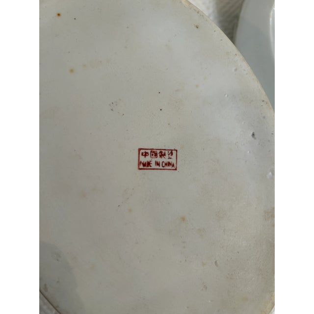 Vintage Hand Painted Chinoiserie Duck Tureen or Covered Dish For Sale - Image 12 of 12
