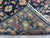 Navy Blue Afghan Sultani Natural Dye Wool Rug, Persian Floral Botanical Design, 8′2″ × 9′11″ For Sale - Image 13 of 16