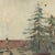 Carlo Cherubini, Landscape with Villa Entrance and Caravan, Oil Painting on Canvas, Framed For Sale - Image 5 of 9