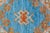 2020s Modern Moroccan Style Hand-Knotted Wool Area Rug in Sky Blue and Terracotta For Sale - Image 5 of 12