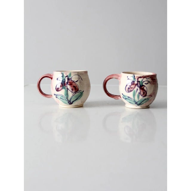 Vintage Studio Pottery Mugs - a Pair For Sale - Image 12 of 12