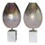 Mid 20th Century Pair of Barovier -Toso Influence Lamps For Sale