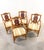 Set of 4 vintage coastal bamboo armchairs in the sought-after Palm Beach style. Crafted by P.T. Fendi Furindo. Made from...
