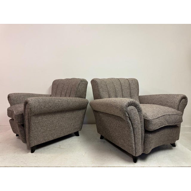 Large Italian Armchairs by Guglielmo Ulrich, 1940s, Set of 2 For Sale - Image 13 of 15