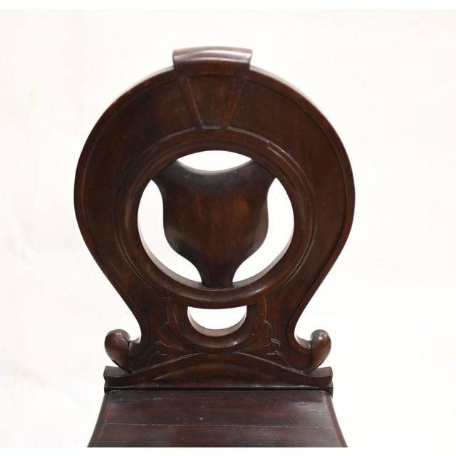 Set of Mid Victorian Hall Chairs in Mahogany, 1840s For Sale - Image 4 of 8