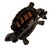 1970s Sterling Silver Marcasite and Baguette Garnet Turtle Brooch For Sale In Los Angeles - Image 6 of 6